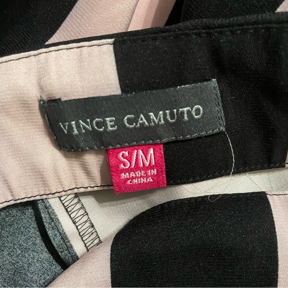 Vince Camuto Pink Black Striped Poncho Top Blouse - Picture 4 of 5